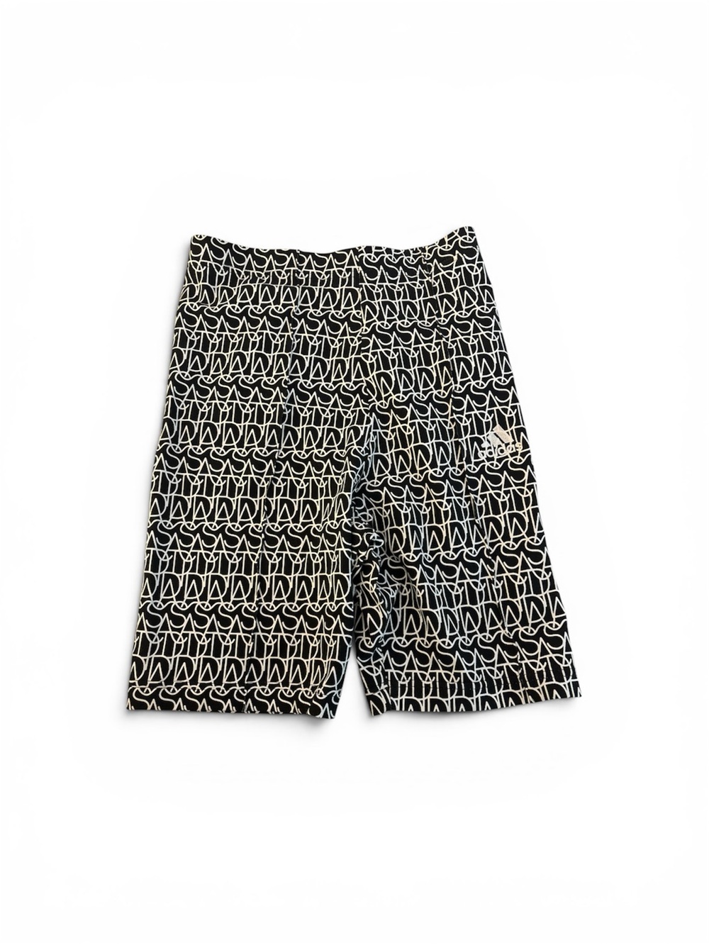 adidas Black & White Graphic Athletic Shorts